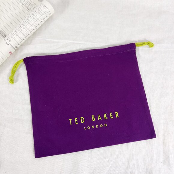 Ted Baker Drawstring Bag Small Purple New - Picture 2 of 4